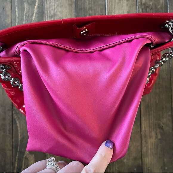 Coach Red Patented Leather Bag - Picture 8 of 11